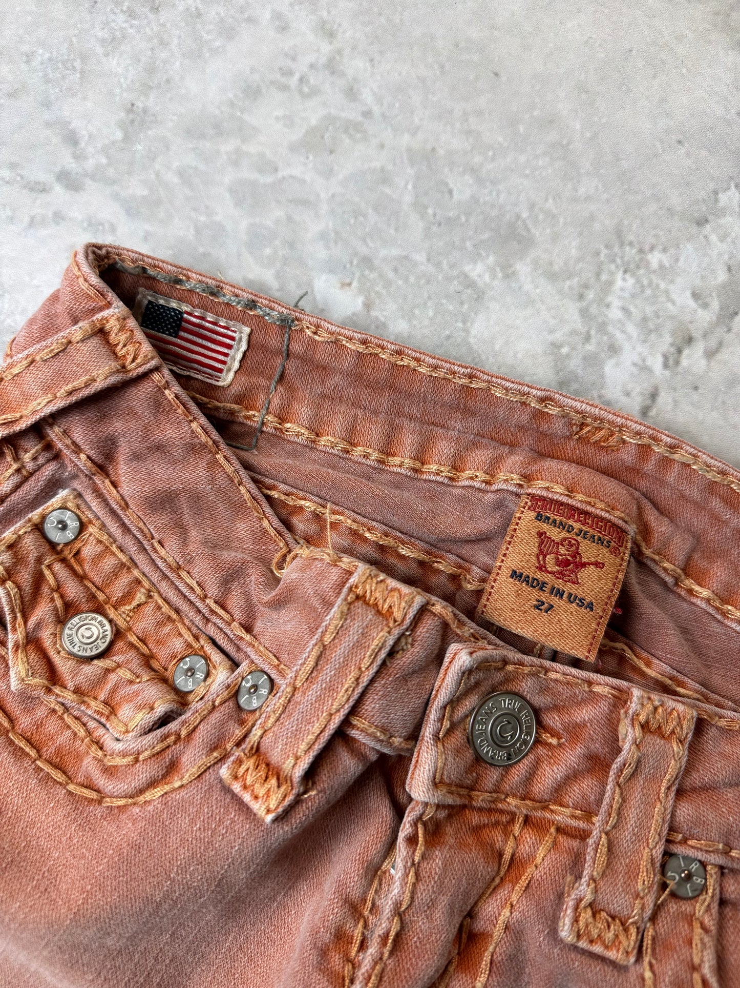 True Religion Billy Super T Low Waist Flare Bootcut Damen Jeans (S)