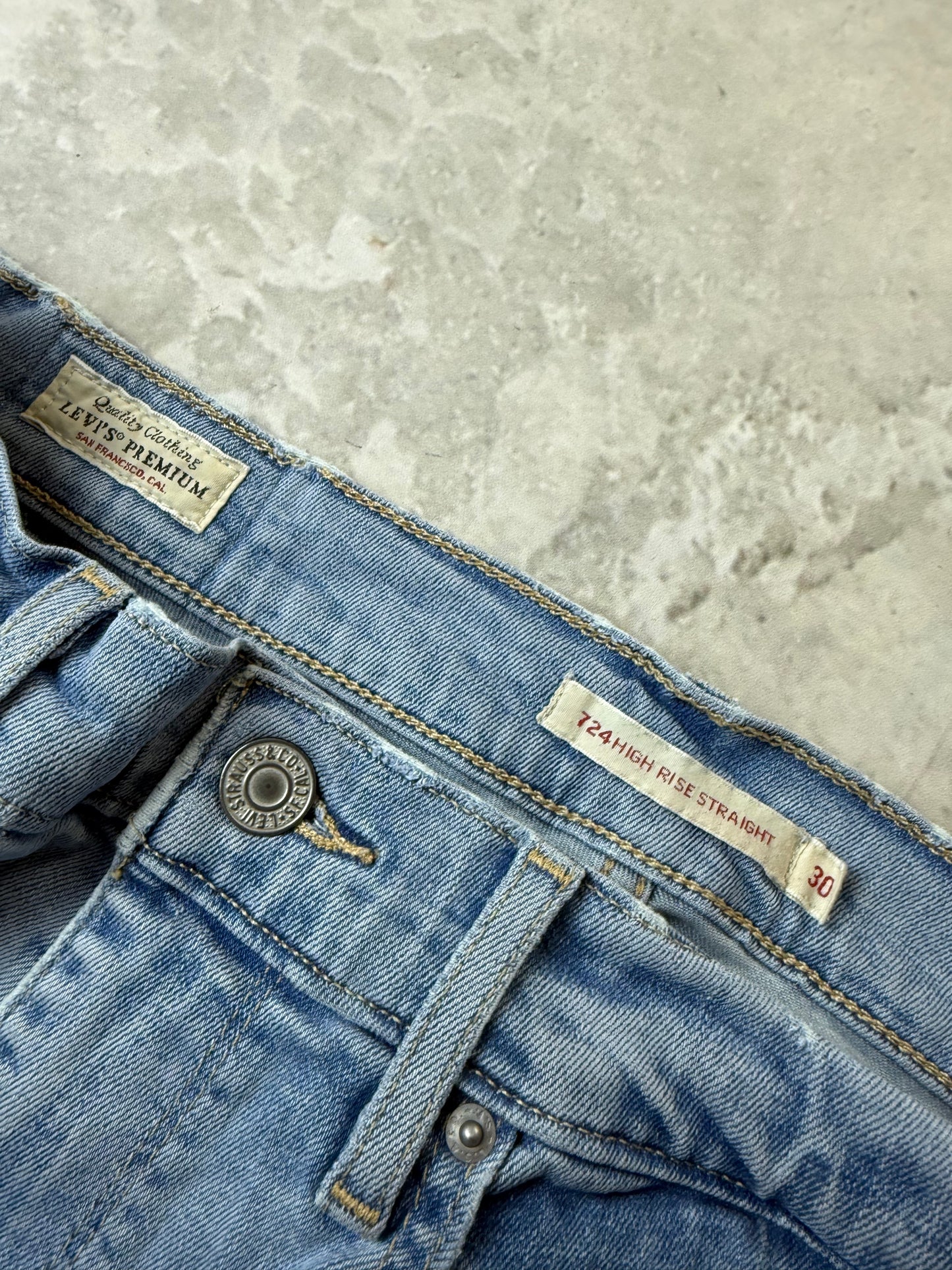 Levi's 724 High Rise Straight Damen Jeans (XS)