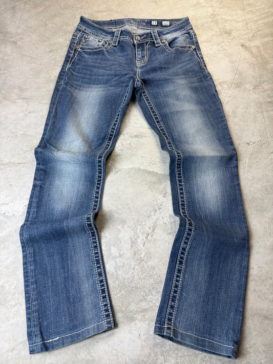 Miss Me Mid Rise Straight Damen Jeans (S)