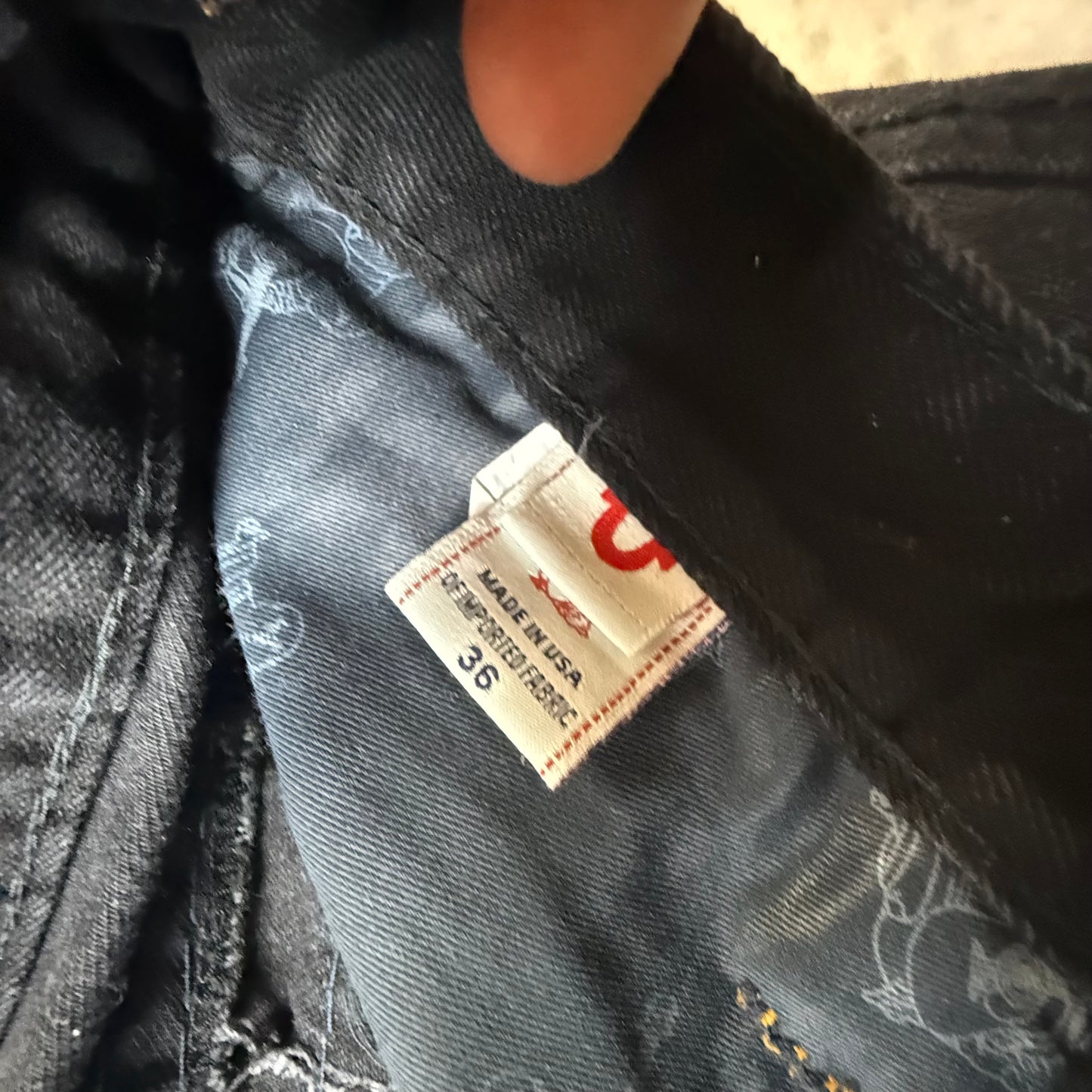 True Religion Straight Baggy Herren Jeans (L)