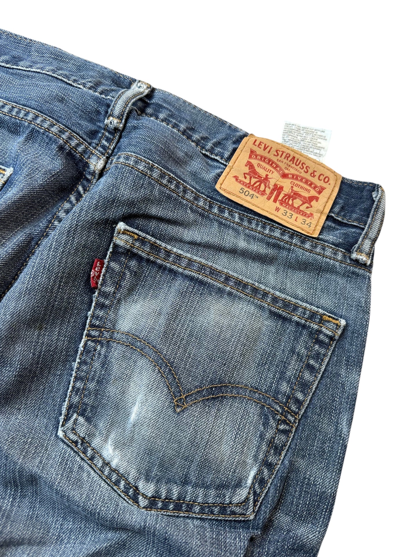Levi's 504 Straight Fit Jeans Herren Jeans (L)