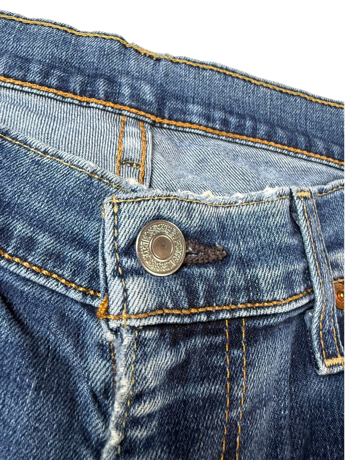 Levi's Levi’s 541 Straight Fit Jeans Dunkelblau Washed Herren Jeans (L)