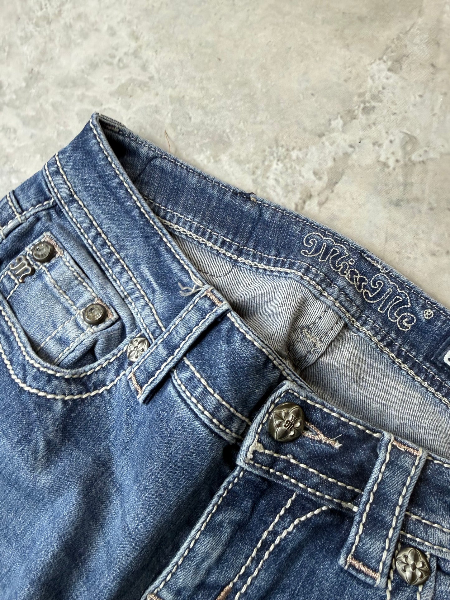Miss Me Mid Rise Straight Damen Jeans (S)