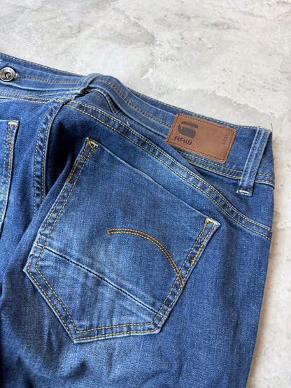 G-Star RAW Midge Bootcut Jeans Unisex S 31/34 dunkelblau Washed Herren Jeans (S)