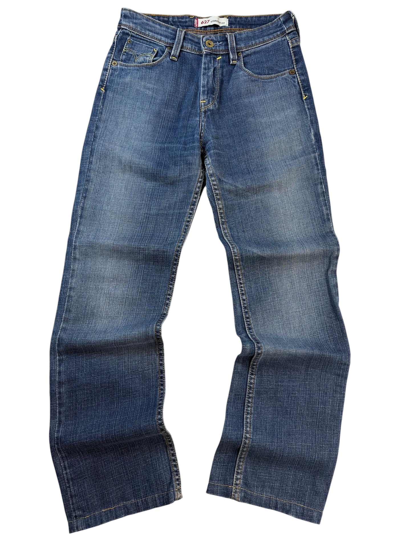 Levi's Levi’s 627 Straight Fit Jeans Dunkelblau Washed Herren Jeans (XS)