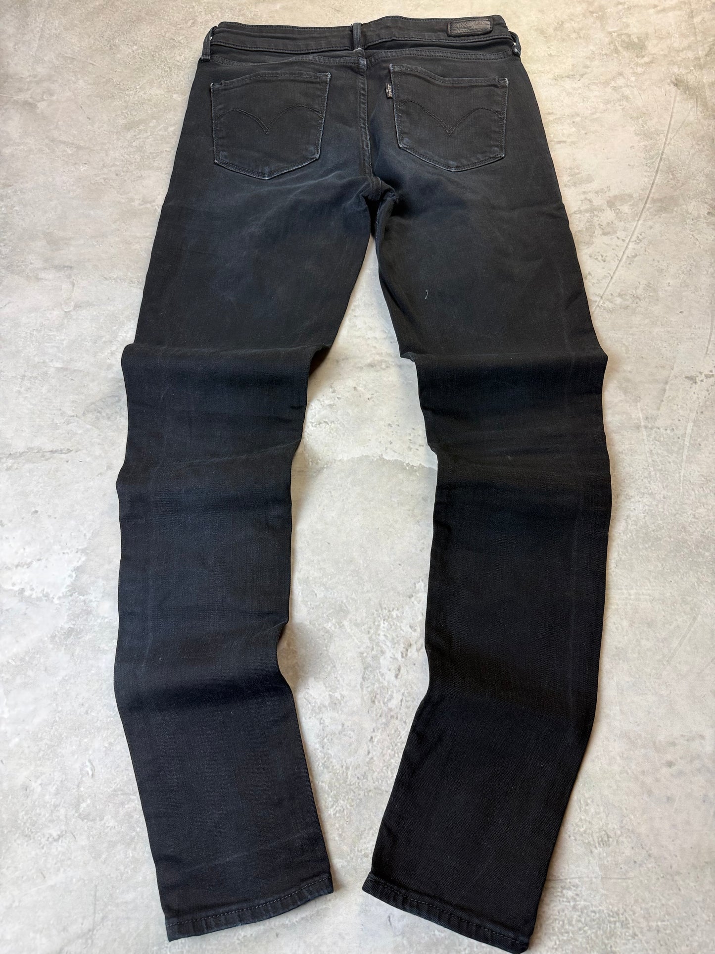 Levi's Demi Curve Modern Rise Skinny Jeans XS 26/32 schwarz Loch Damen Jeans (XS)
