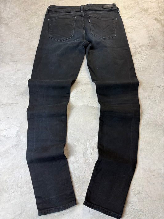 Levi's Demi Curve Modern Rise Skinny Jeans XS 26/32 schwarz Loch Damen Jeans (XS)