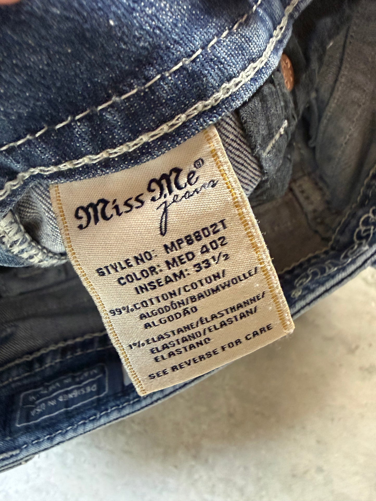 Miss Me Mid Rise Straight Damen Jeans (S)