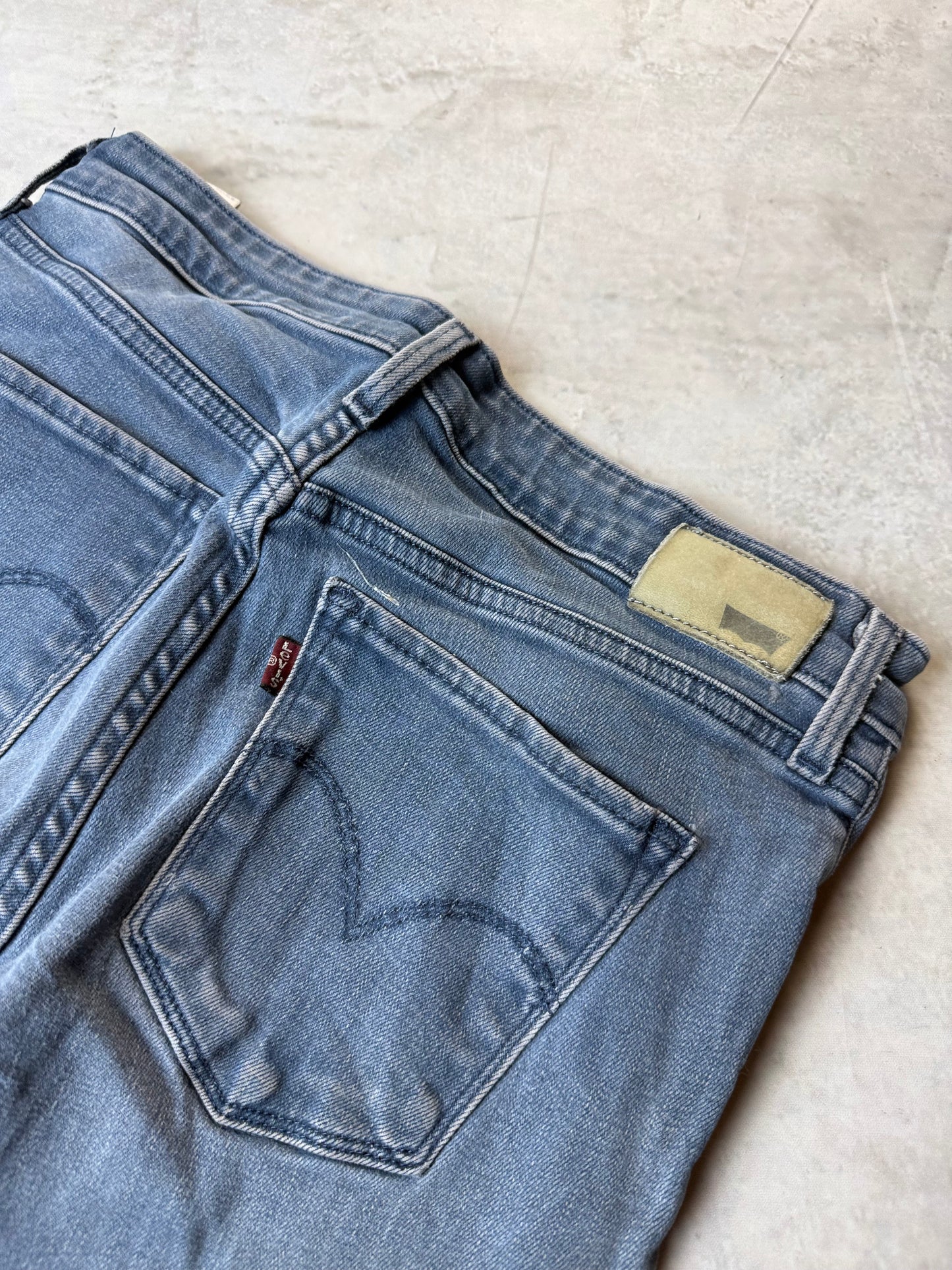 Levi's High Rise Skinny Jeans XS 28/32 dunkelblau Washed Damen Jeans (XS)