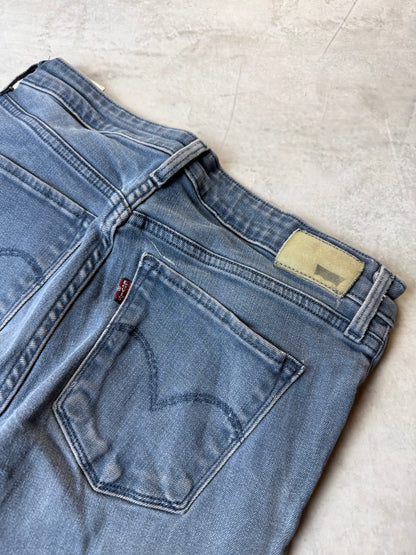 Levi's High Rise Skinny Jeans XS 28/32 dunkelblau Washed Damen Jeans (XS)