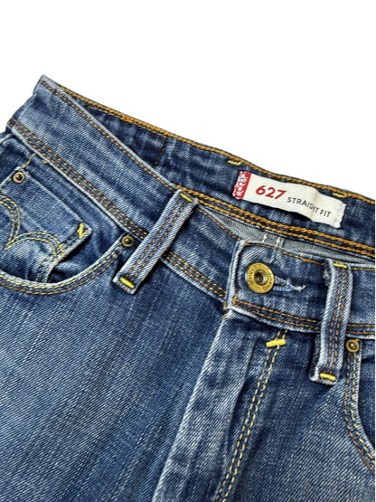 Levi's Levi’s 627 Straight Fit Jeans Dunkelblau Washed Herren Jeans (XS)