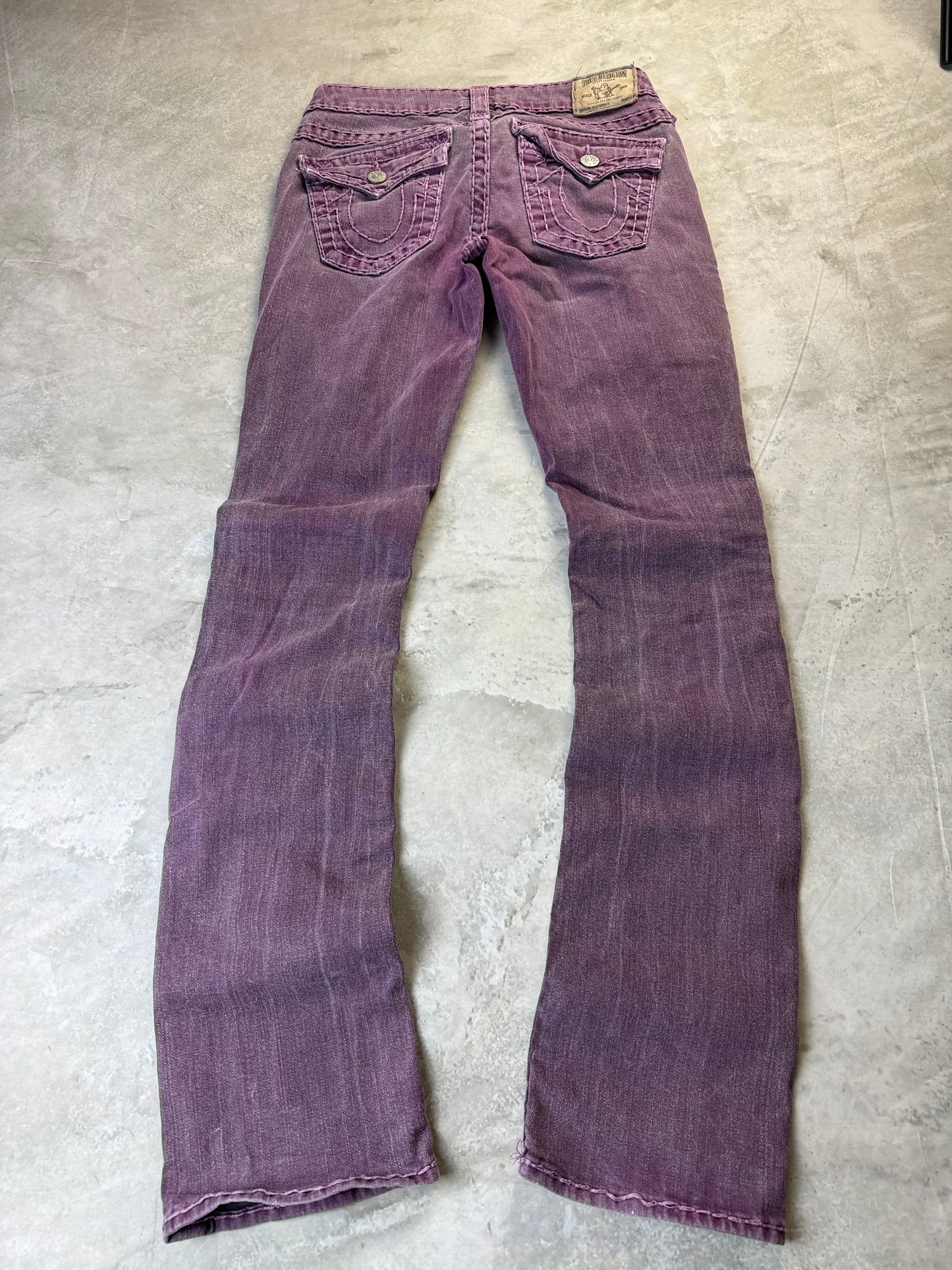 True Religion Billy Super T Low Waist Bootcut Damen Jeans (S)