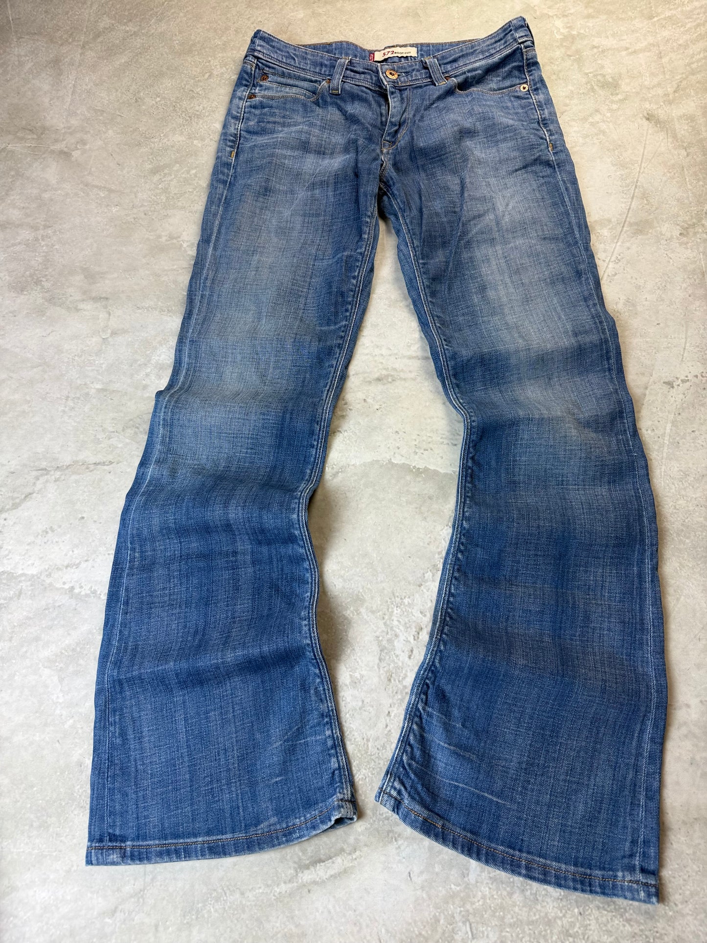Levi's 572 Bootcut Herren Damen Jeans (S)