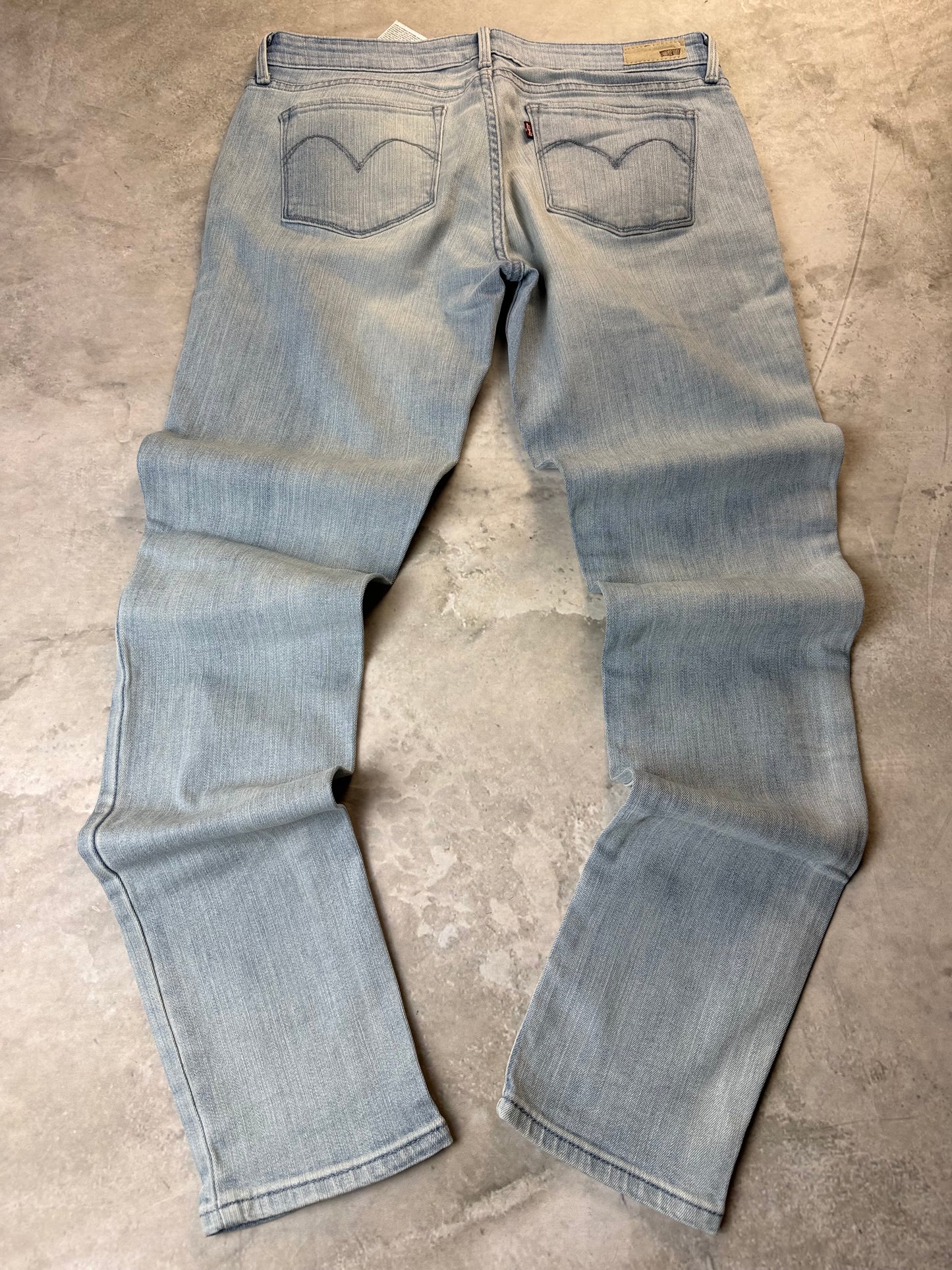 Levi's Demi Curve Mid Rise Skinny Jeans L 30/34 hellblau Washed Damen Jeans (L)