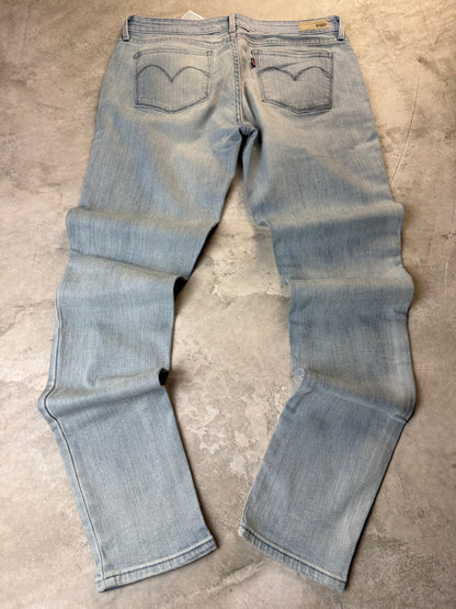 Levi's Demi Curve Mid Rise Skinny Jeans L 30/34 hellblau Washed Damen Jeans (L)