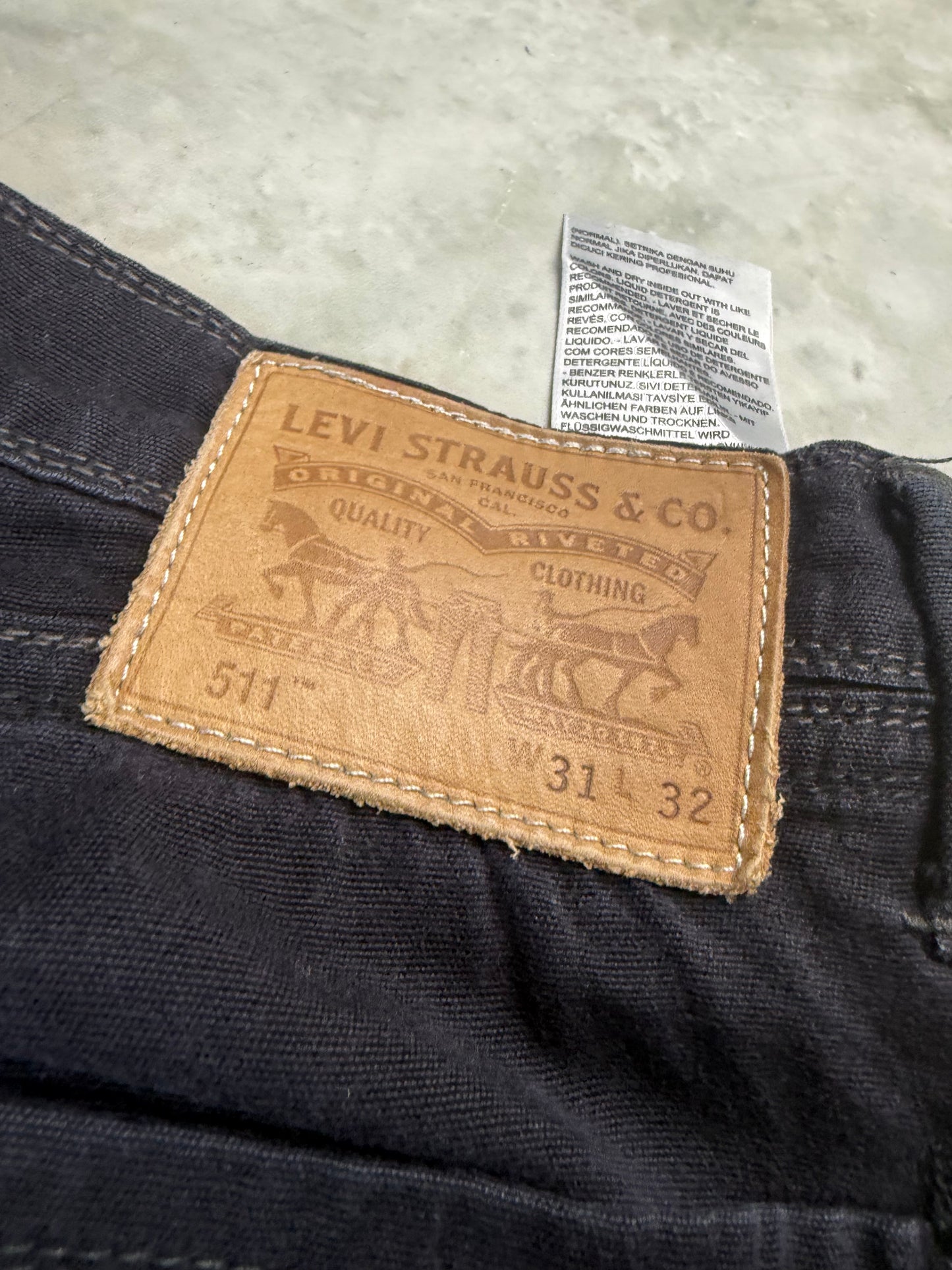 Levi's 511 Straight Fit Jeans M 31/32 schwarz Herren Jeans (M)