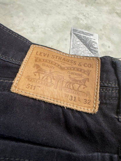 Levi's 511 Straight Fit Jeans M 31/32 schwarz Herren Jeans (M)