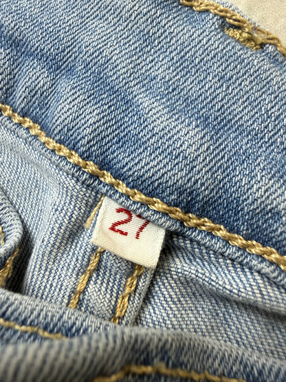 Levi's Straight Bootcut Jeans XS 27 hellblau Washed Herren Jeans (XS)