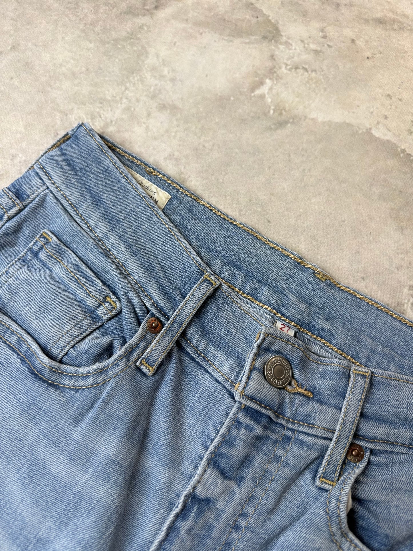 Levi's Straight Bootcut Jeans XS 27 hellblau Washed Herren Jeans (XS)