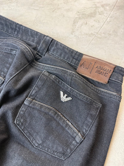 Armani Straight Fit Jeans M 30 schwarz Herren Jeans (M)