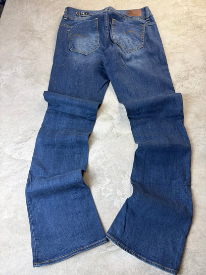 G-Star RAW Midge Bootcut Jeans Unisex S 31/34 dunkelblau Washed Herren Jeans (S)