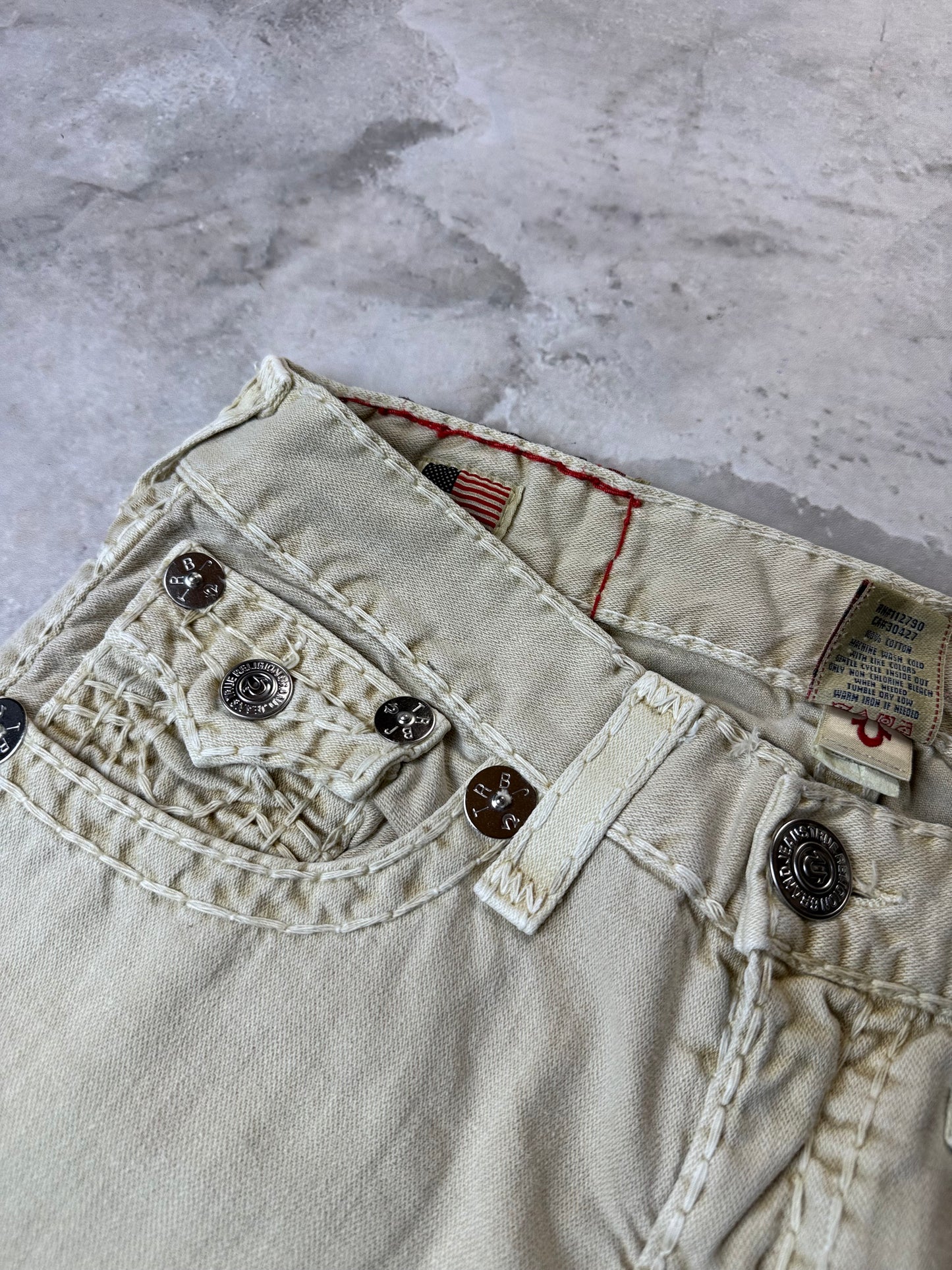 True Religion Ricky Super T Straight Bootcut Herren Jeans (L)