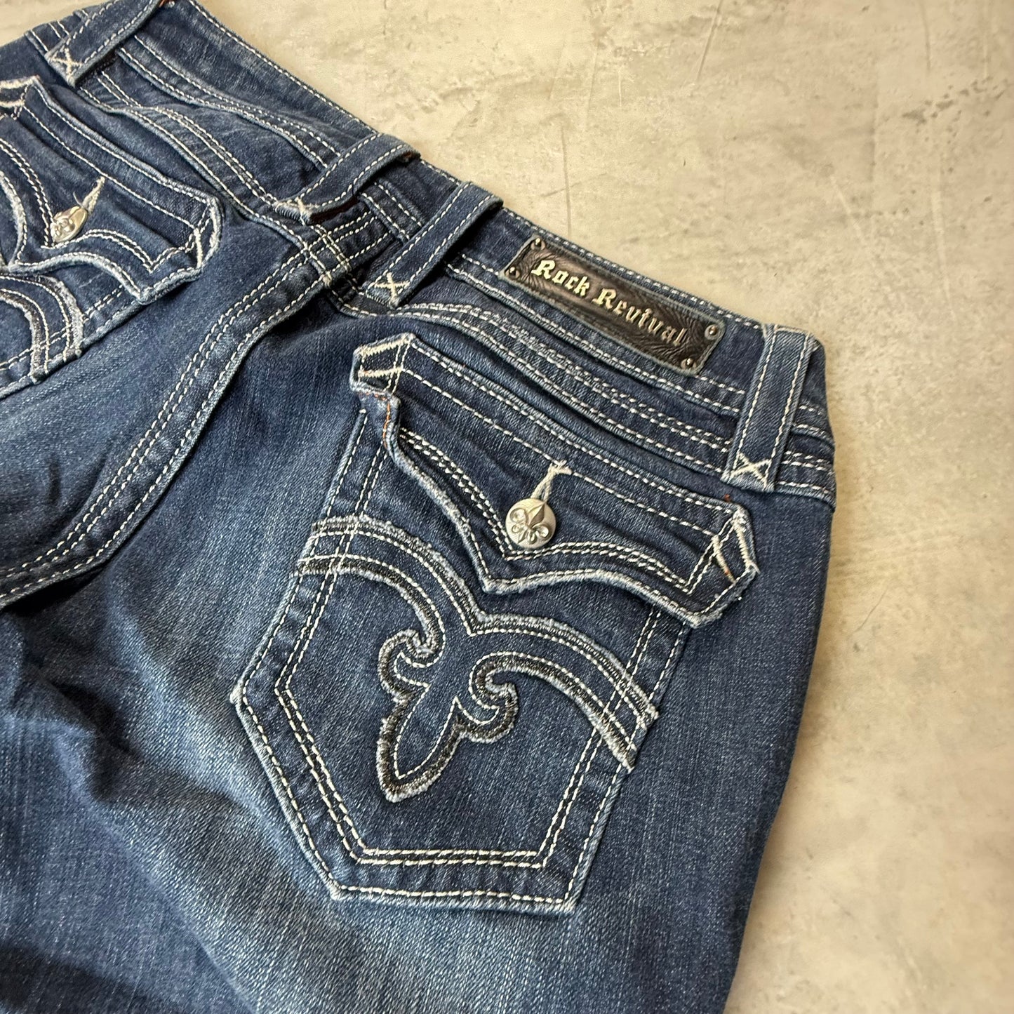 Rock Revival Flare bootcut Jeans Herren Jeans (L)