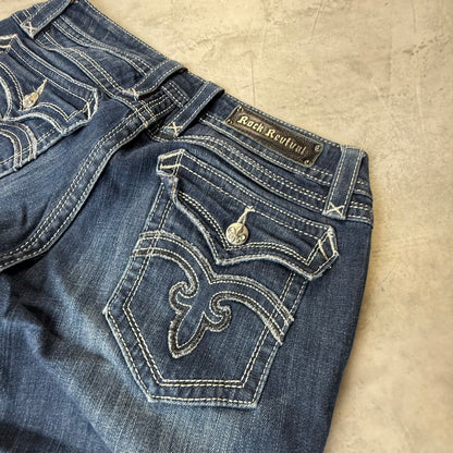 Rock Revival Flare bootcut Jeans Herren Jeans (L)