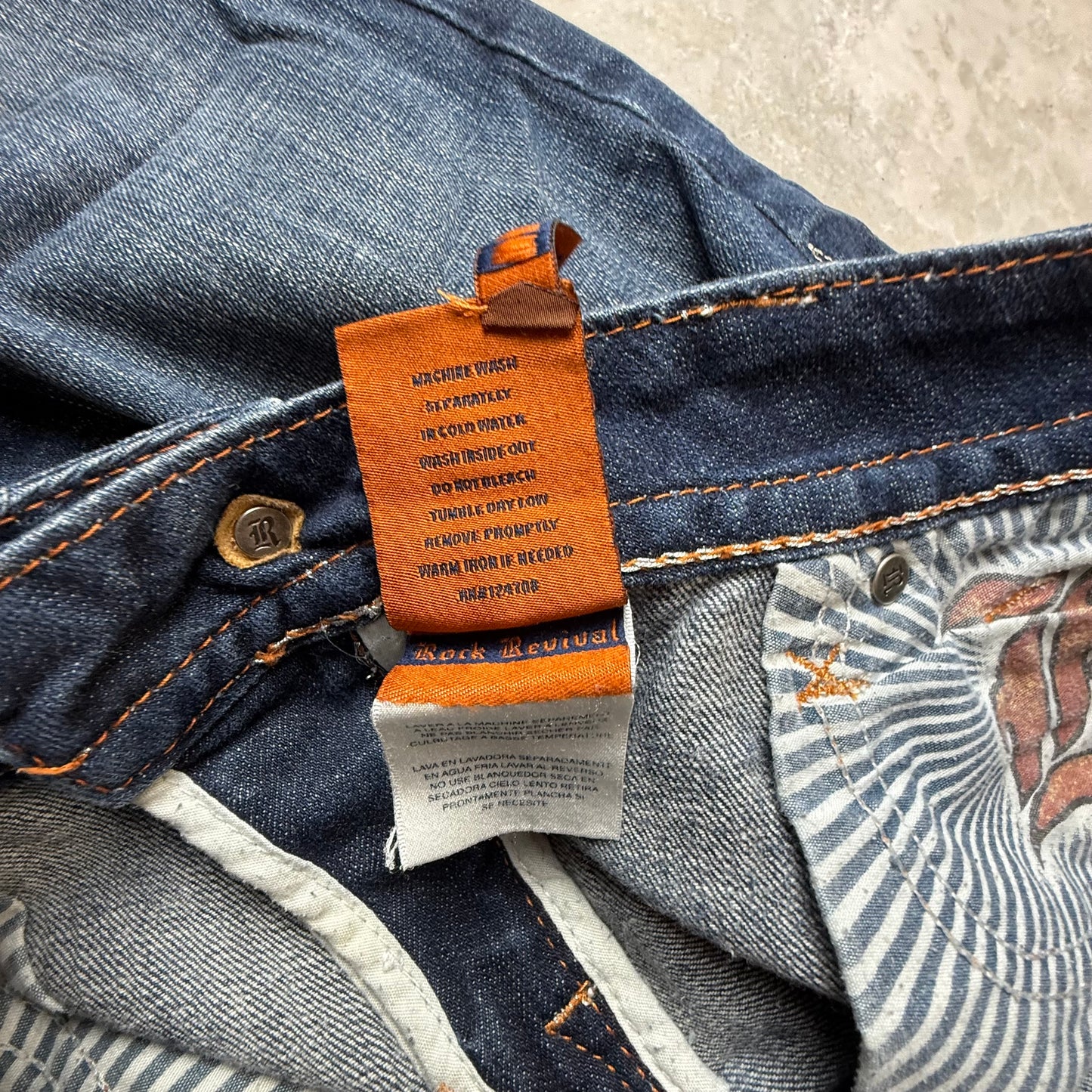 Rock Revival Flare bootcut Jeans Herren Jeans (L)