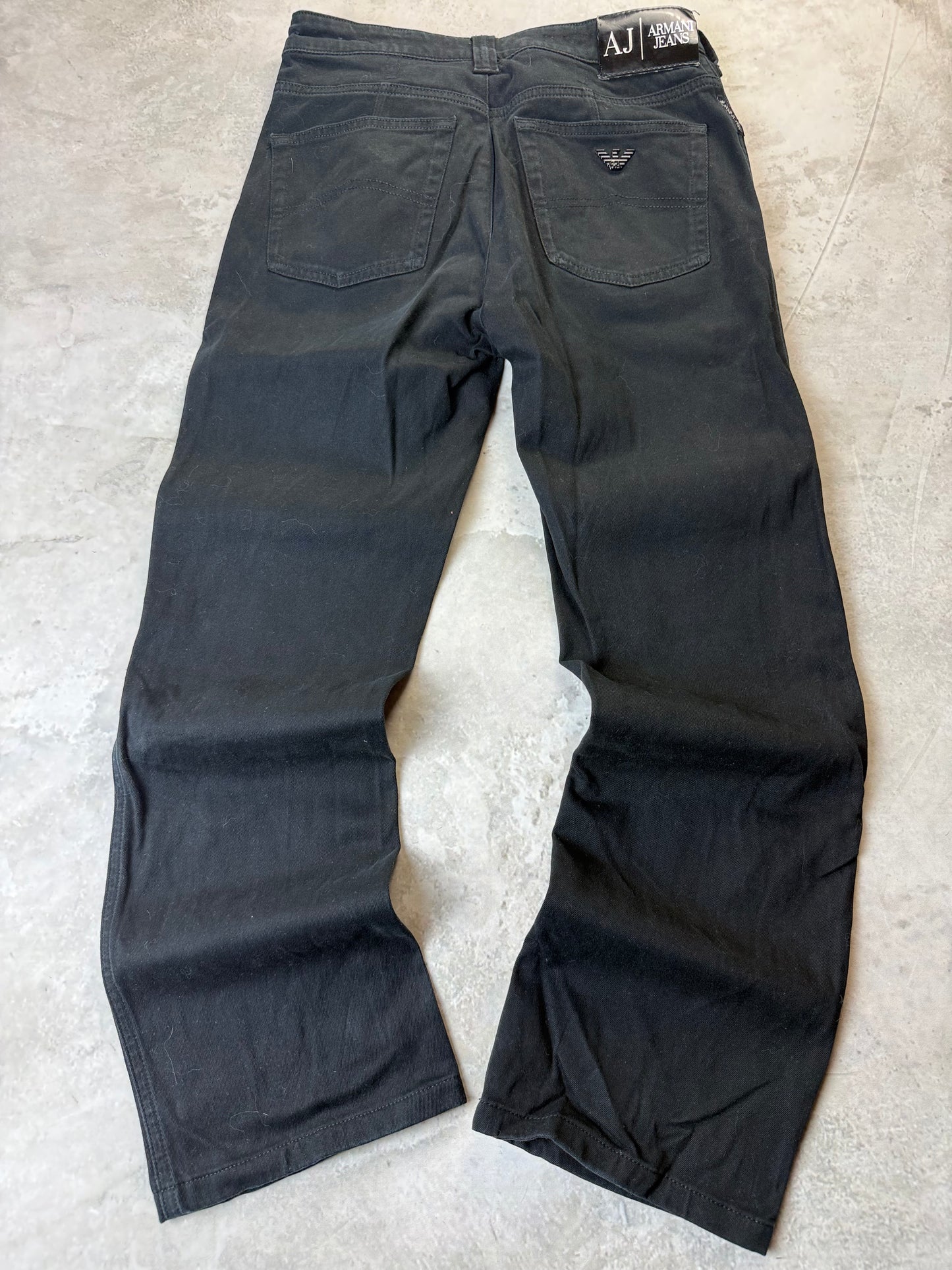 Armani Straight Fit Jeans XS 27 schwarz Herren Jeans (XS)