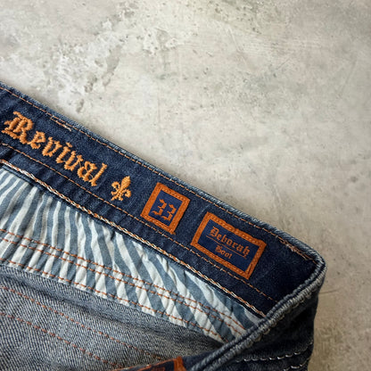 Rock Revival Flare bootcut Jeans Herren Jeans (L)