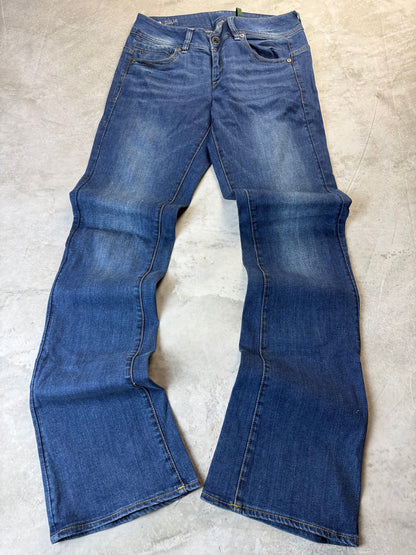 G-Star RAW Midge Bootcut Jeans Unisex S 31/34 dunkelblau Washed Herren Jeans (S)