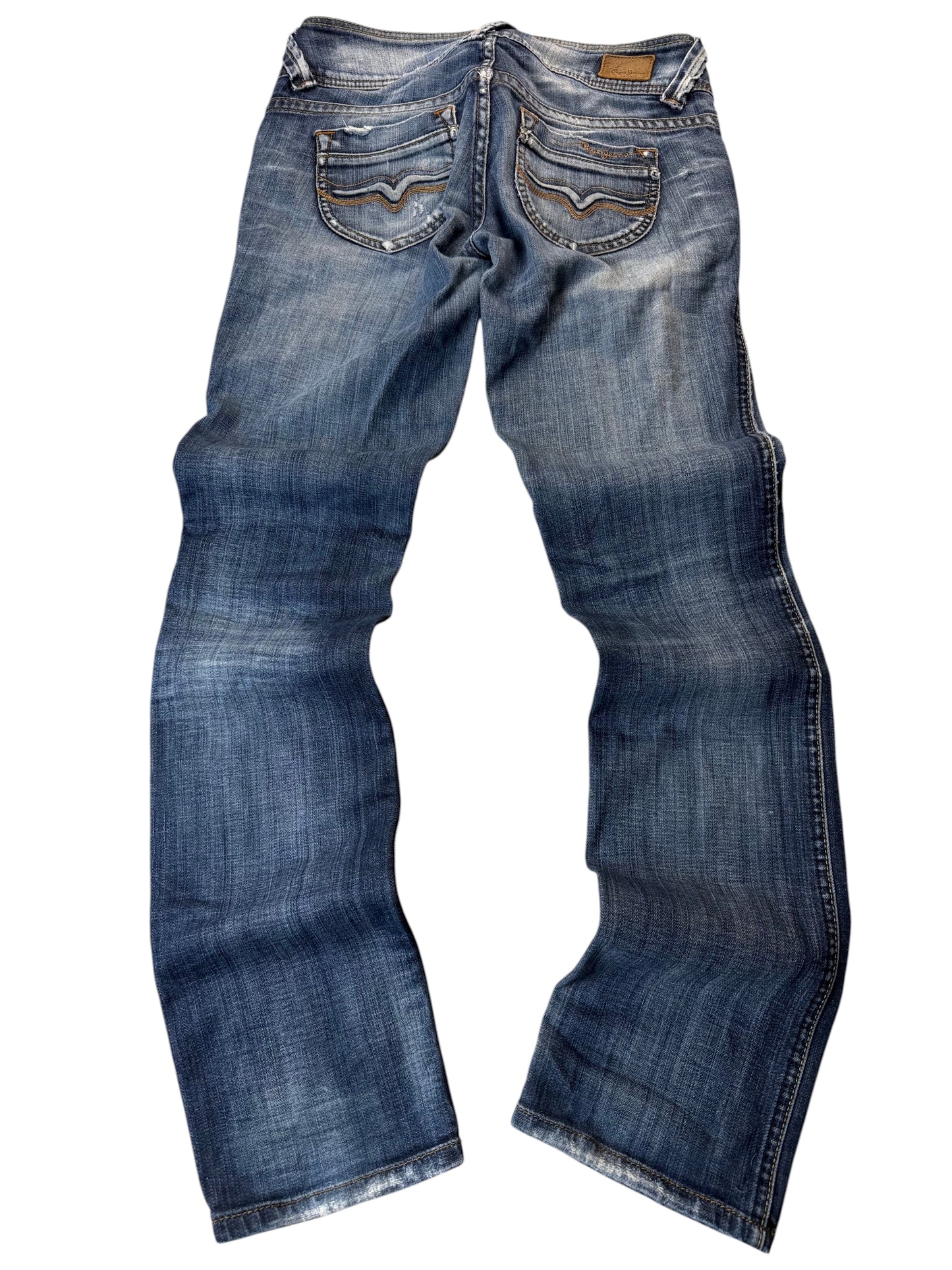 Pepe Jeans Straight Fit Low Waist Jeans Damen Jeans (XS)