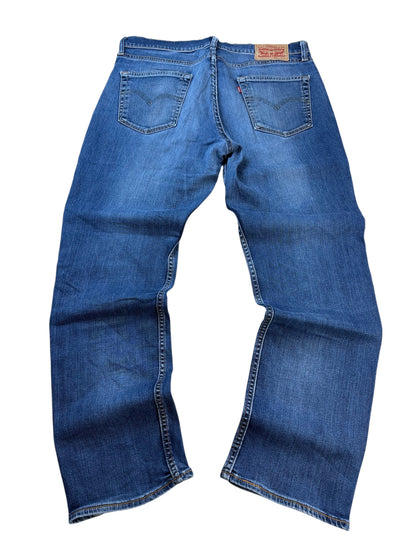 Levi's Levi’s 541 Straight Fit Jeans Dunkelblau Washed Herren Jeans (L)