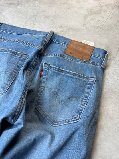 Levi's 501 Straight Fit Jeans M 29/32 hellblau Washed Flecken Herren Jeans (M)