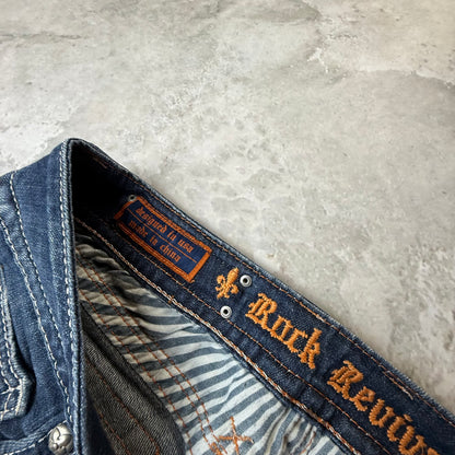 Rock Revival Flare bootcut Jeans Herren Jeans (L)