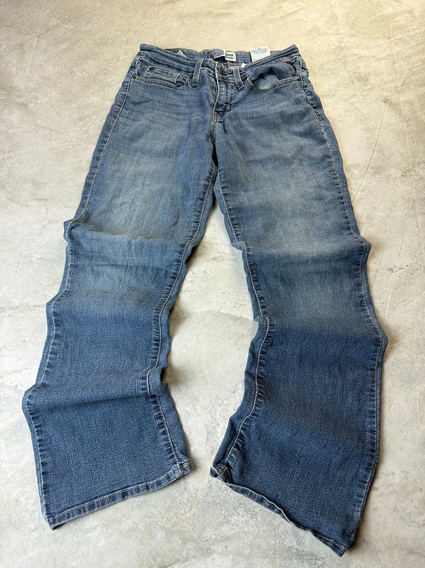 Levi's Signature Modern Boot Jeans S hellblau Washed Herren Jeans (S)