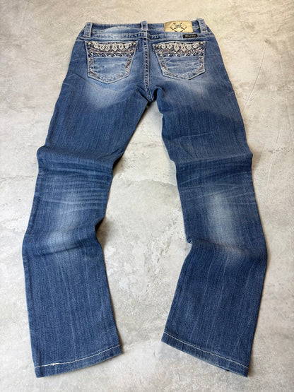 Miss Me Mid Rise Straight Damen Jeans (S)