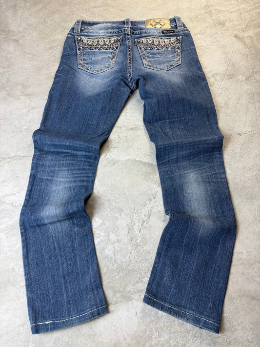 Miss Me Mid Rise Straight Damen Jeans (S)