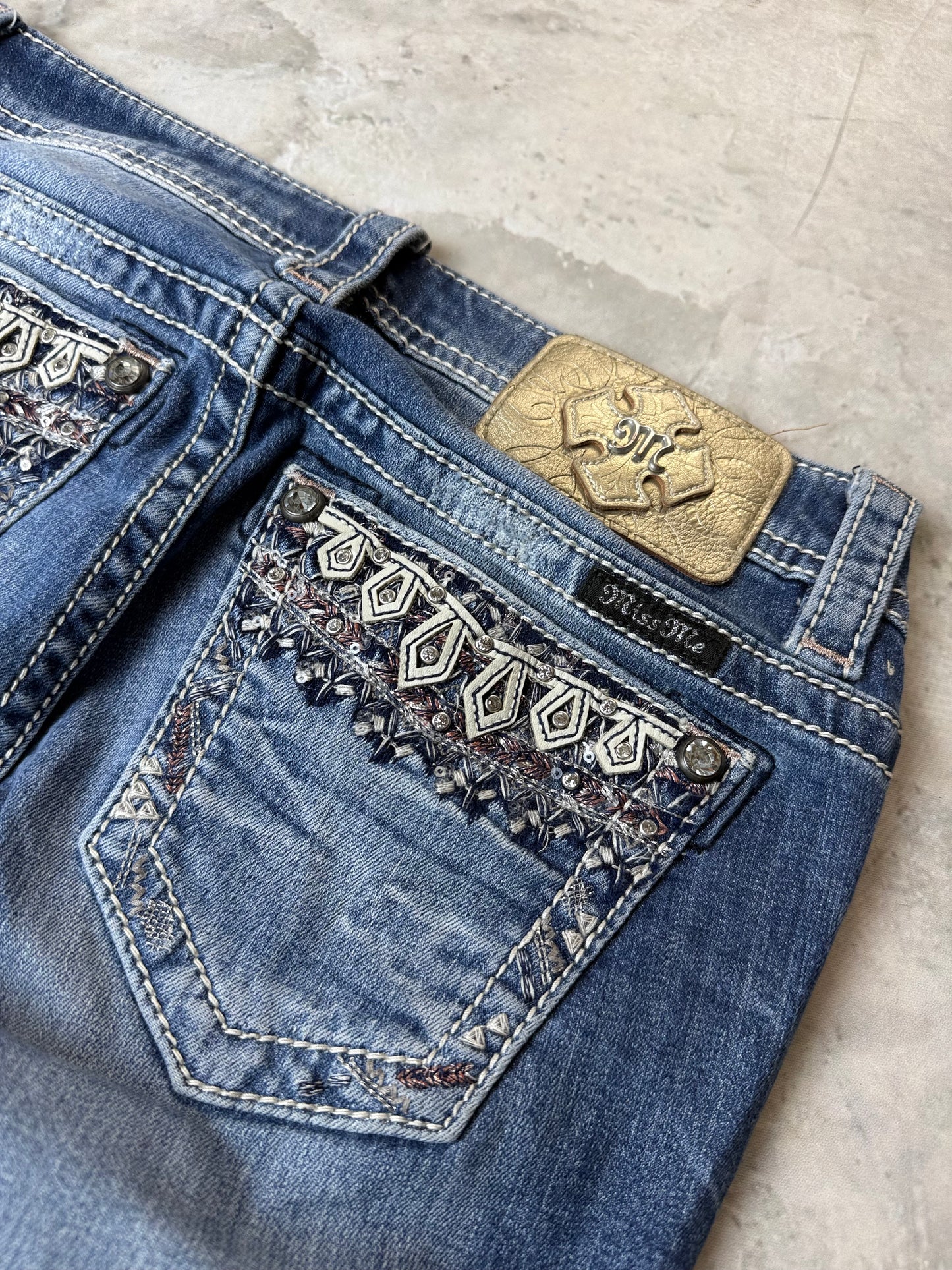 Miss Me Mid Rise Straight Damen Jeans (S)