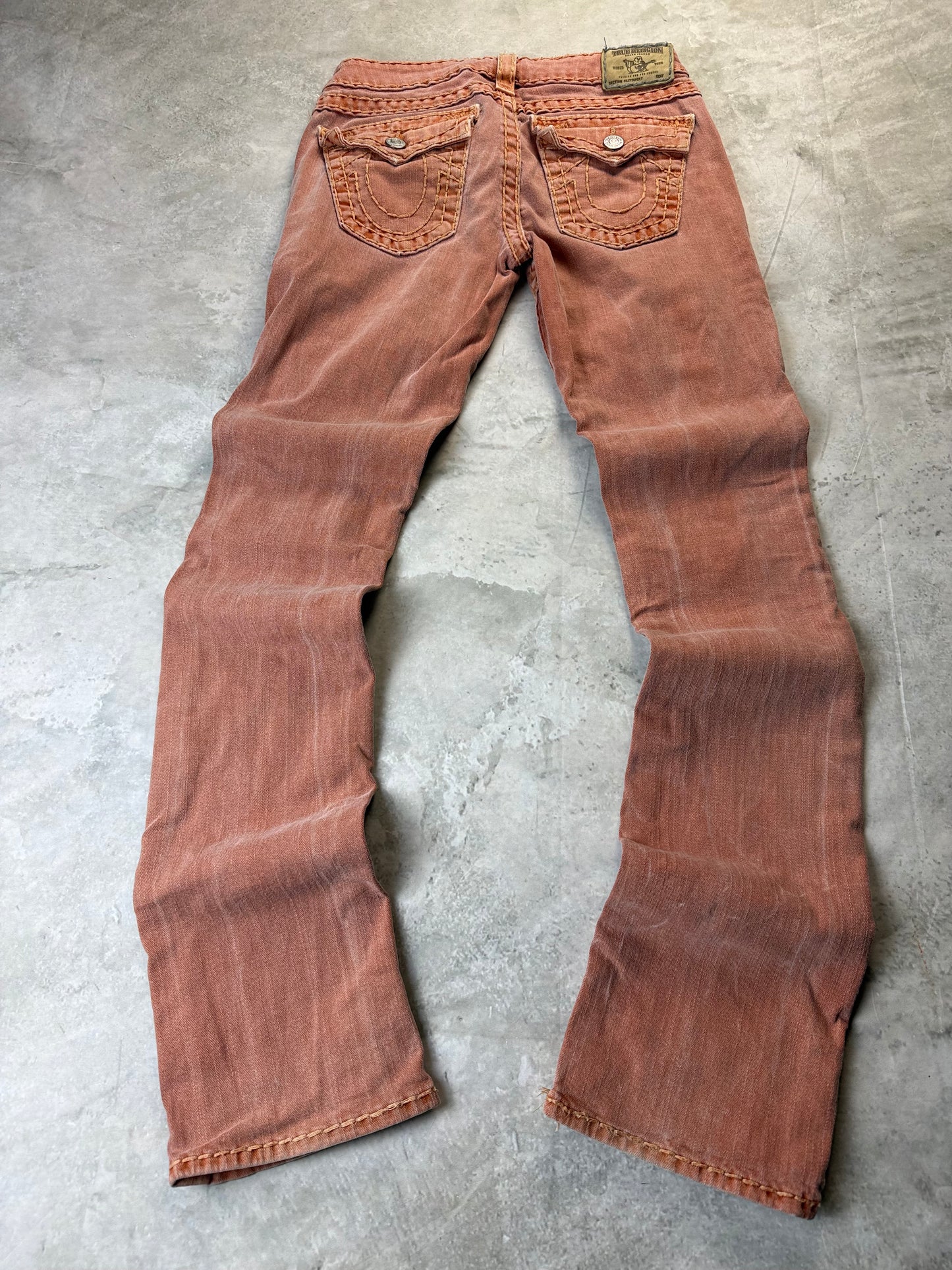 True Religion Billy Super T Low Waist Flare Bootcut Damen Jeans (S)