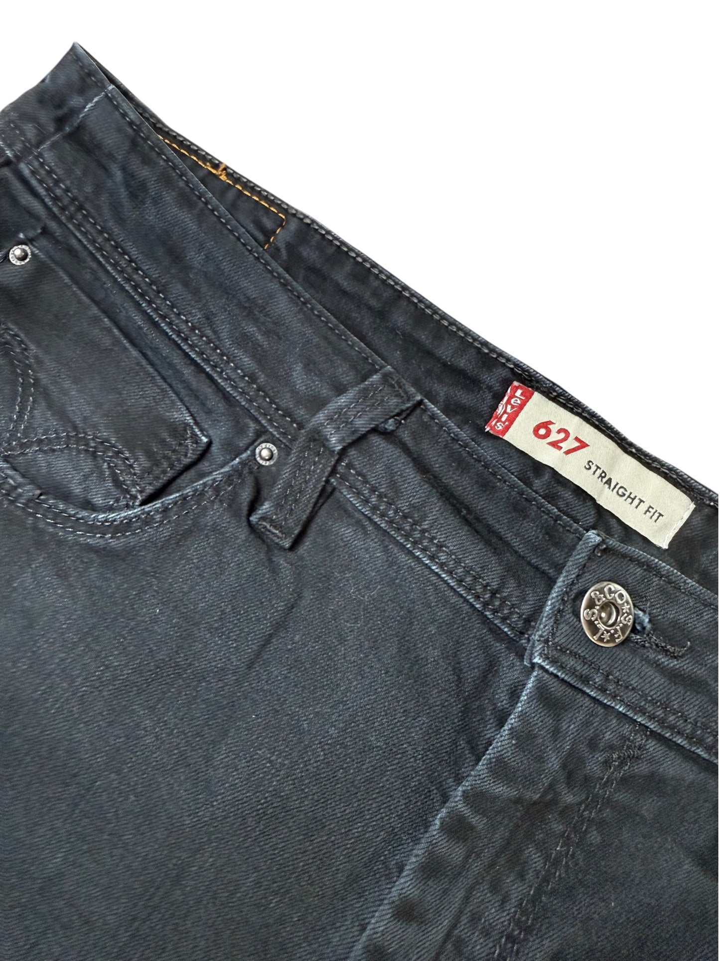 Levi's Levi’s 627 Straight Fit Bootcut Jeans Schwarz Herren Jeans (M)