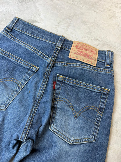 Levi's 525 Bootcut Jeans XXS 27/32 dunkelblau hellblau Washed Herren Jeans (XXS)