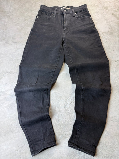 Levi's High Rise Slim Straight Jeans XS 26/29 schwarz Damen Jeans (XS)