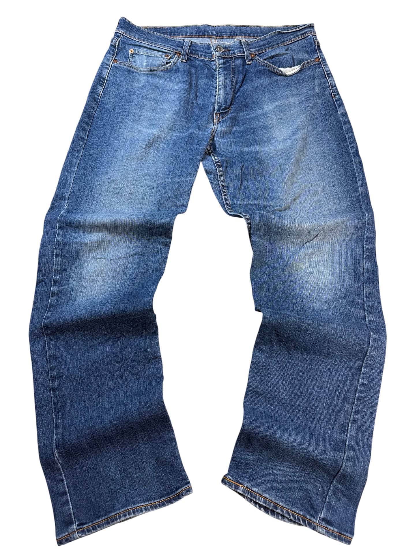 Levi's Levi’s 541 Straight Fit Jeans Dunkelblau Washed Herren Jeans (L)