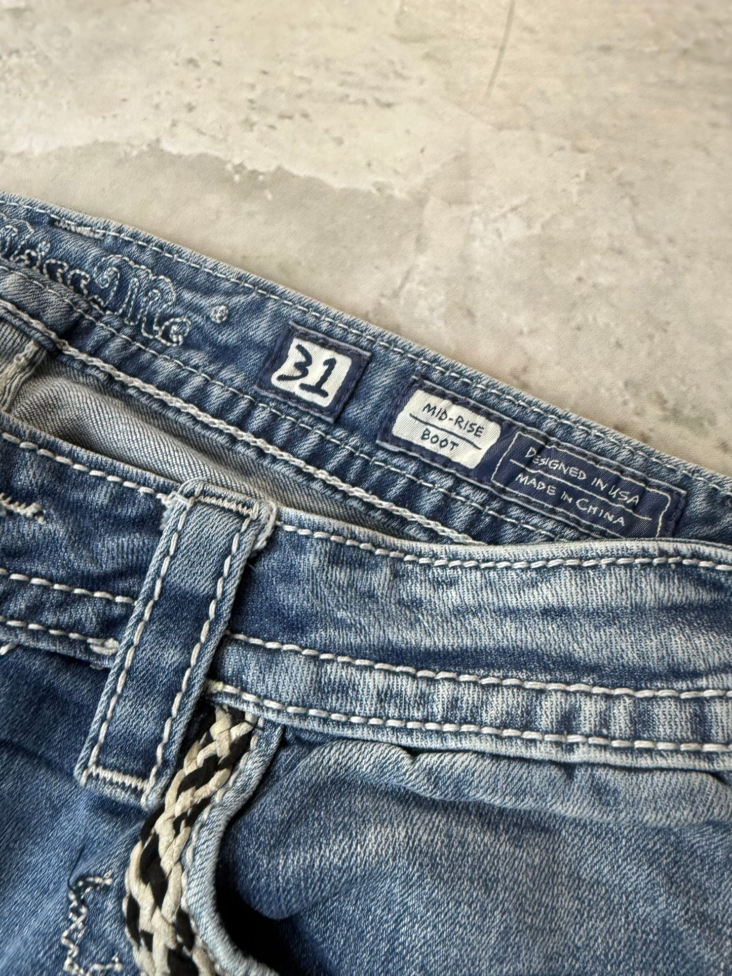 Miss Me Mid Rise Bootcut Damen Jeans (M)