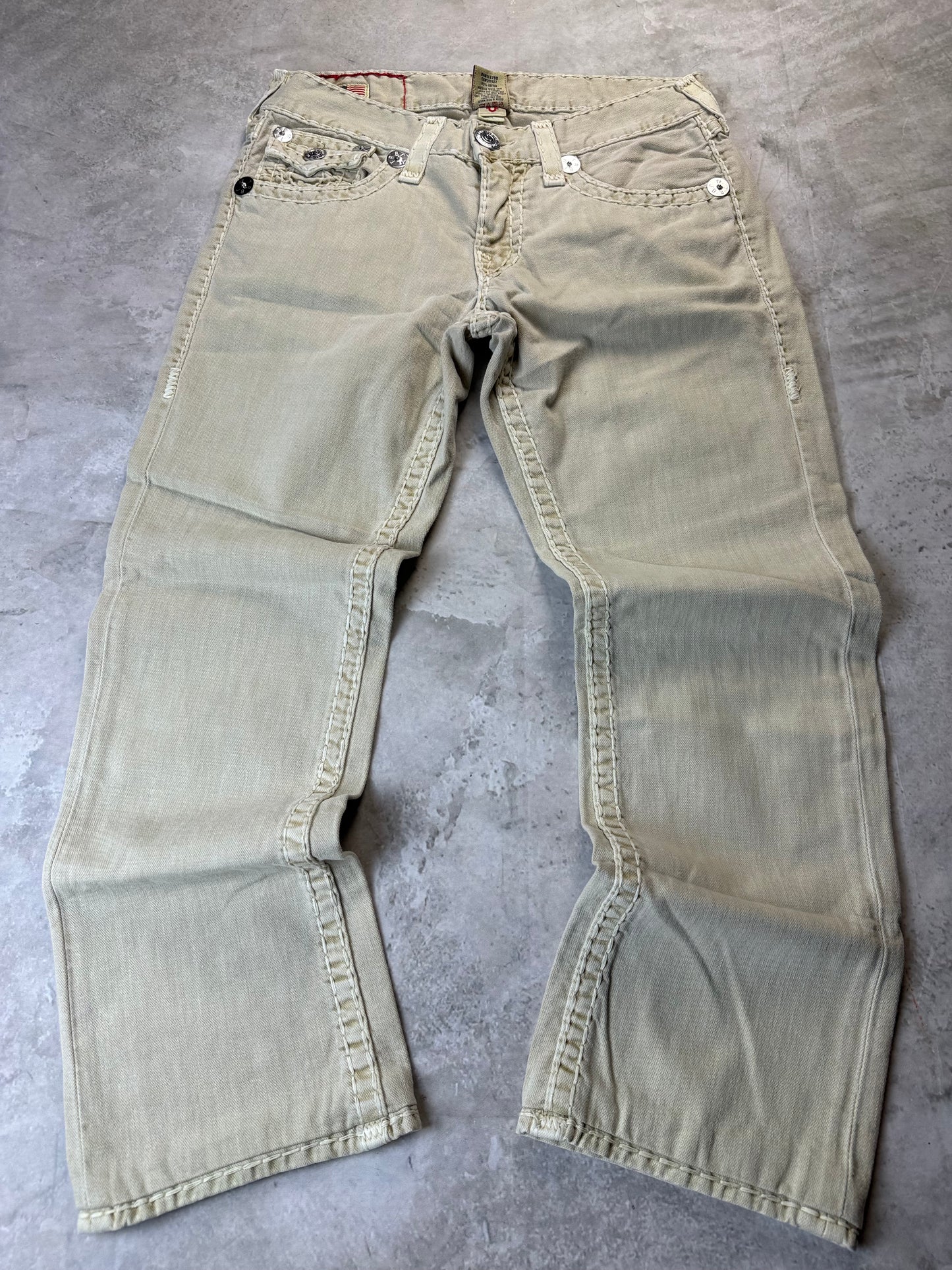 True Religion Ricky Super T Straight Bootcut Herren Jeans (L)