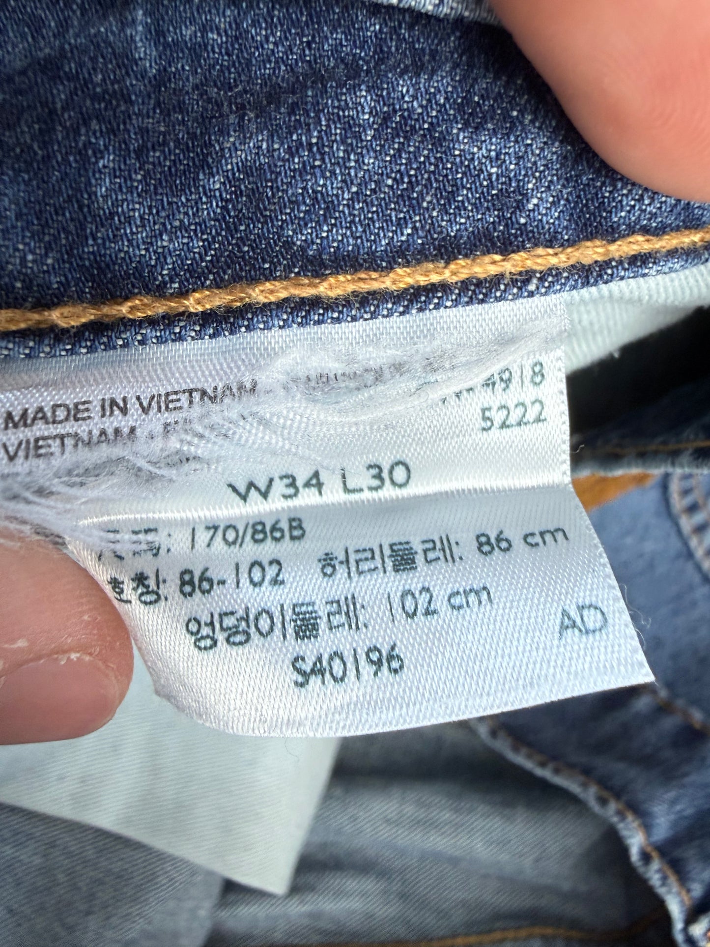 Levi's 510 Straight Fit Jeans Herren Jeans (L)