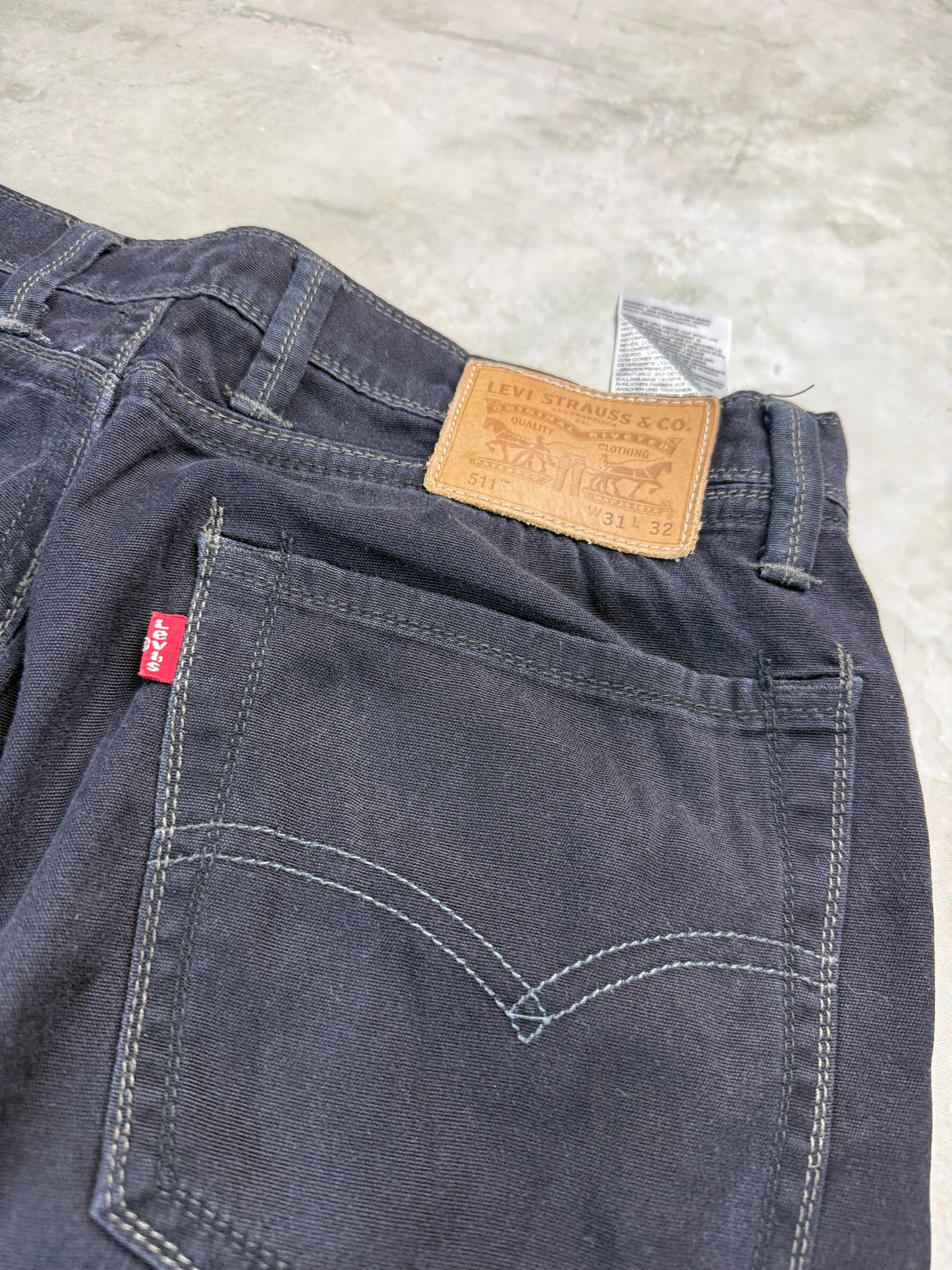 Levi's 511 Straight Fit Jeans M 31/32 schwarz Herren Jeans (M)