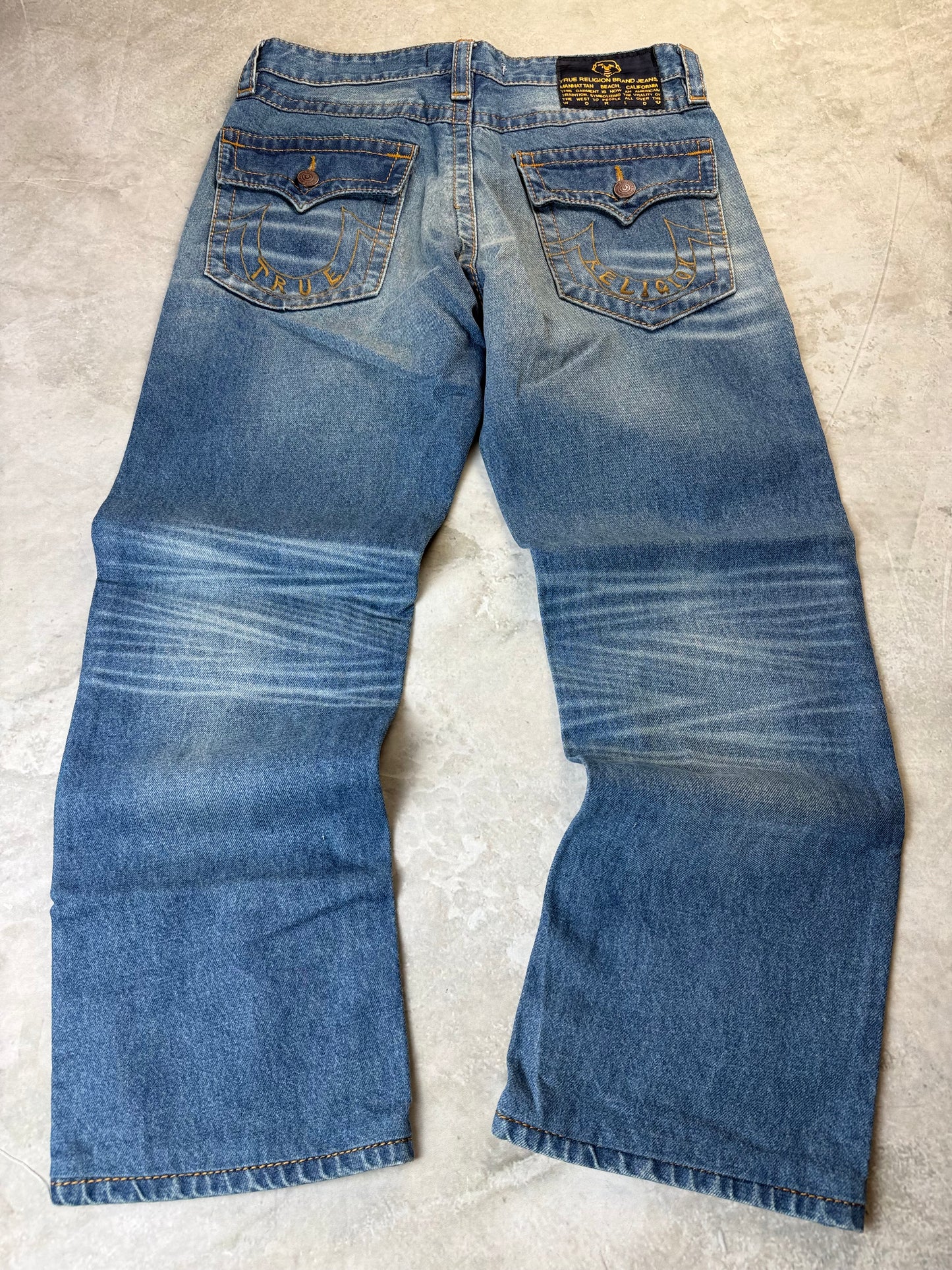 True Religion Straight Baggy Herren Jeans (L)